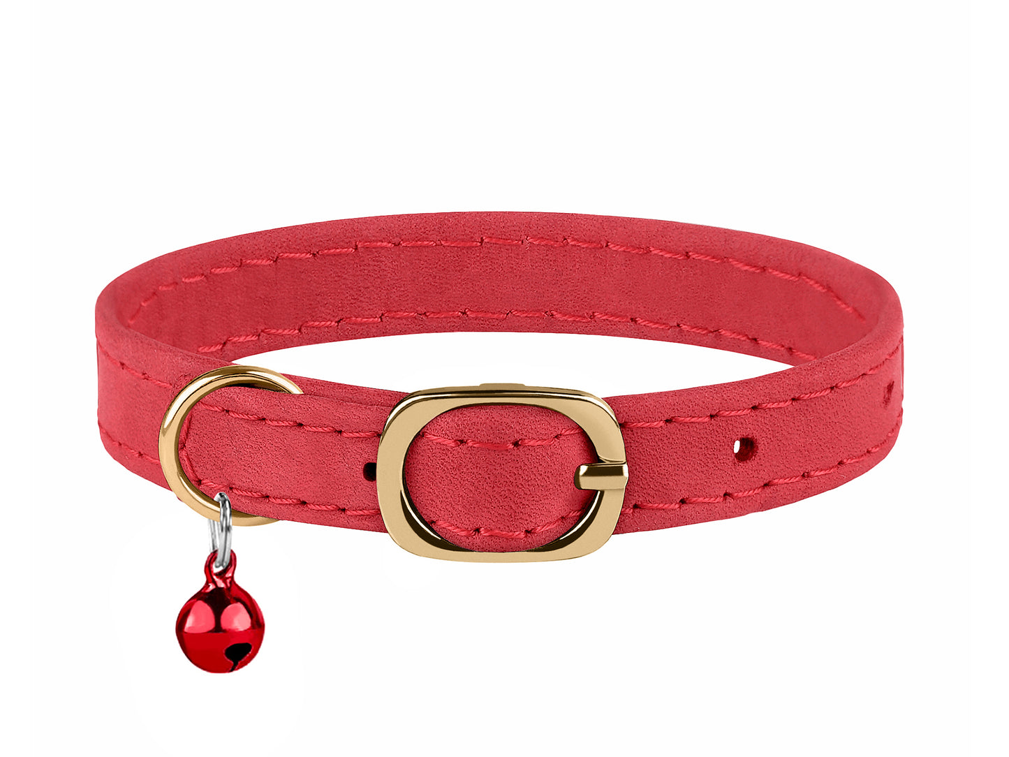 Leather Cat Collar with Classic Buckle