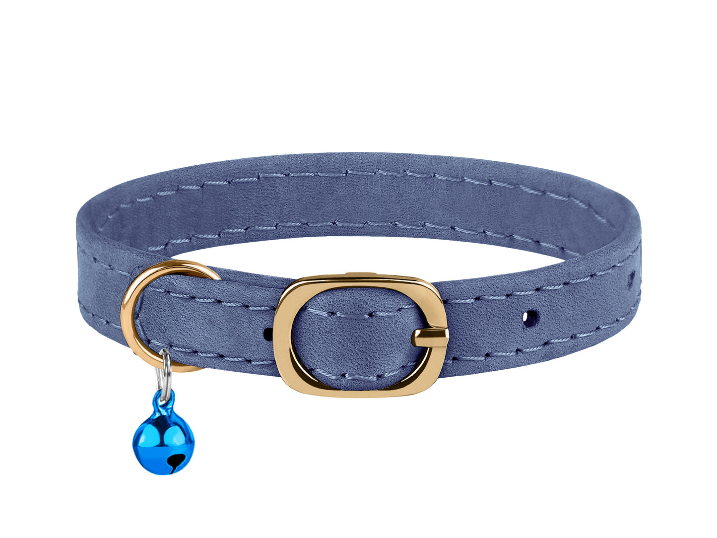 Leather Cat Collar with Classic Buckle