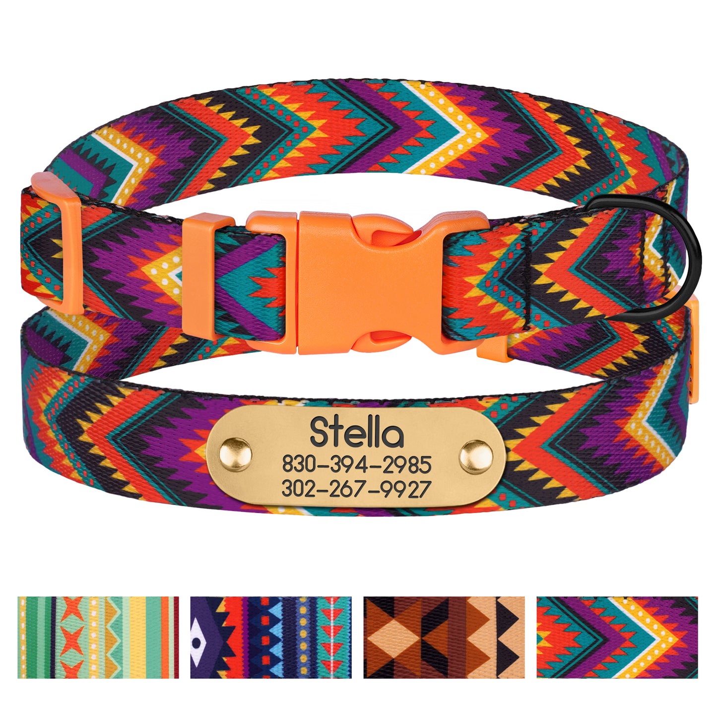 Nylon Dog Collar with Name