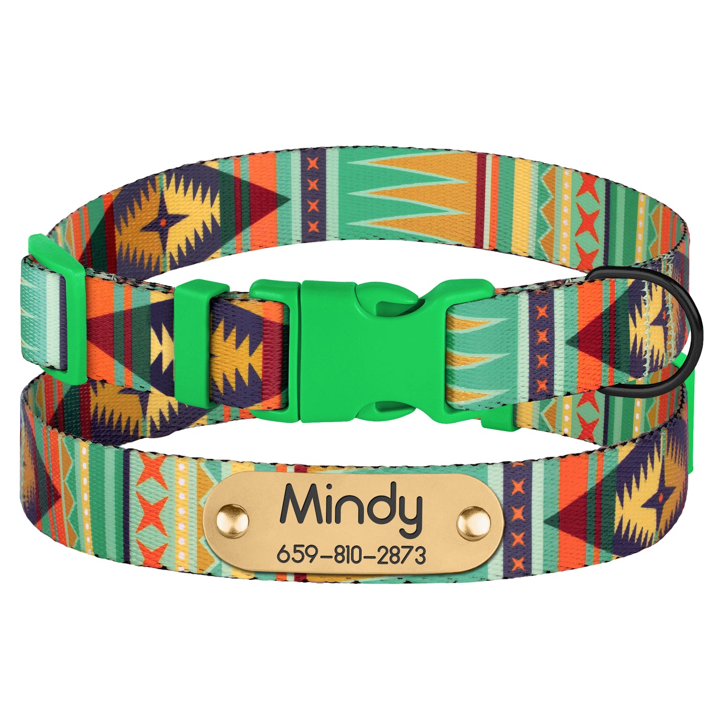 Nylon Dog Collar with Name