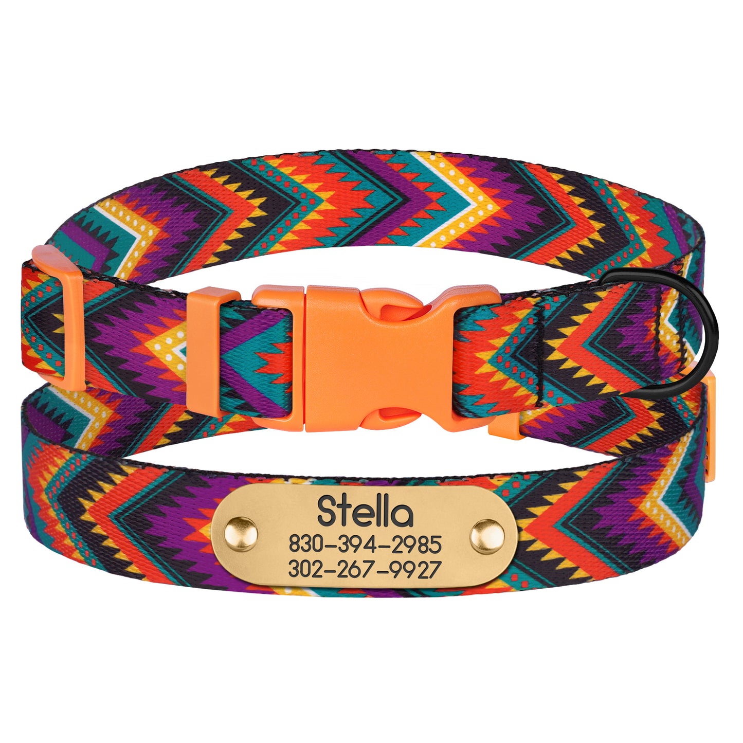 Nylon Dog Collar with Name