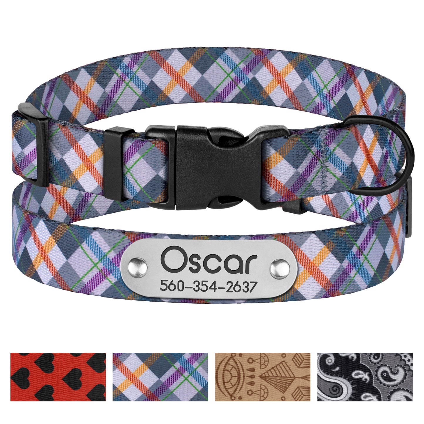Nylon Dog Collar with Plastic Buckle