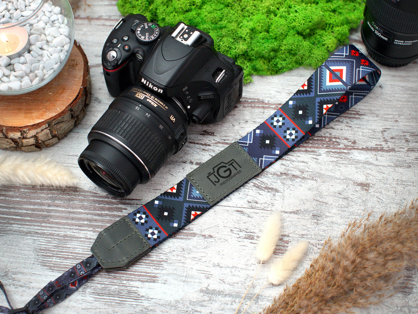 Southwest Camera Strap, Personalized Travel Gifts, Custom Camera Straps for Canon Nikon Sony, Print Camera Strap, Gifts for Him