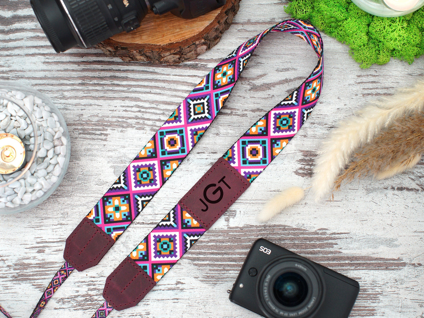 Camera Strap Tribal, Canon Sony Nikon Camera Strap, Personalized Gifts for Him, DSLR SLR Camera Strap, Camera Accessories