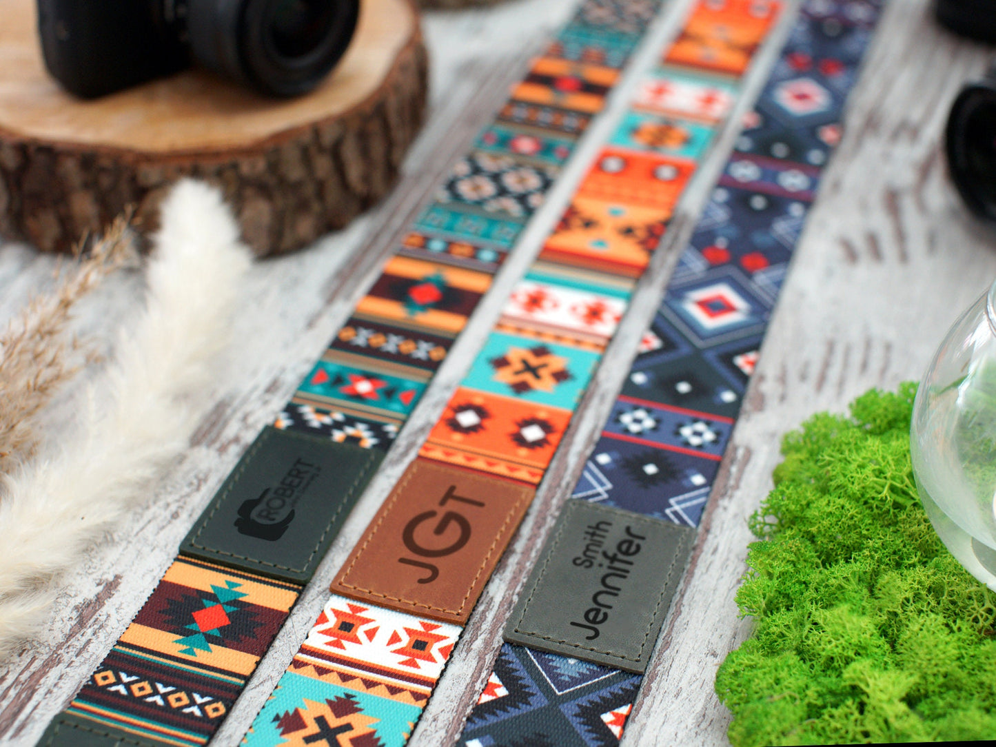 Southwest Camera Strap, Personalized Travel Gifts, Custom Camera Straps for Canon Nikon Sony, Print Camera Strap, Gifts for Him