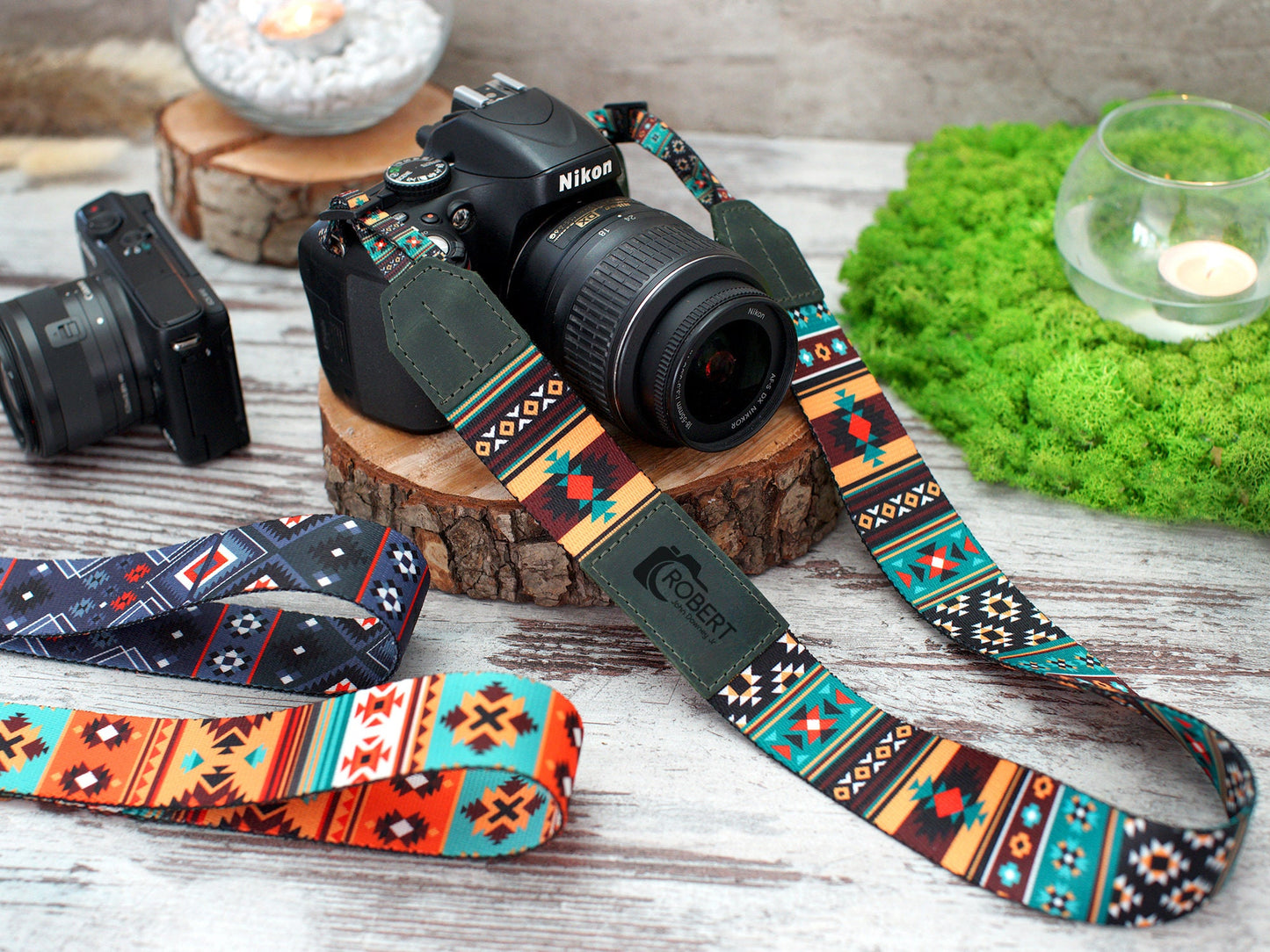 Southwest Camera Strap, Personalized Travel Gifts, Custom Camera Straps for Canon Nikon Sony, Print Camera Strap, Gifts for Him