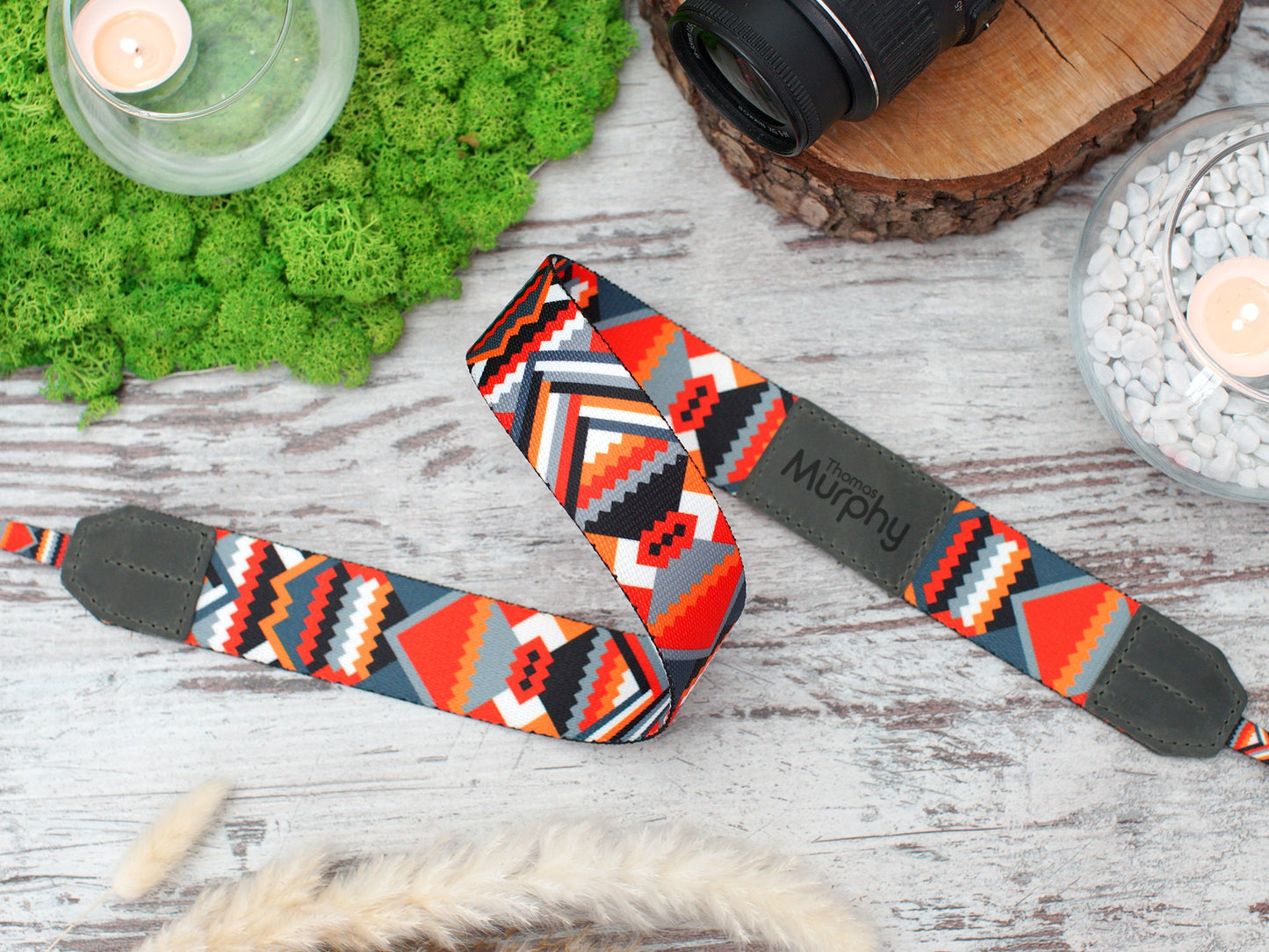 Camera Strap Tribal, Canon Sony Nikon Camera Strap, Personalized Gifts for Him, DSLR SLR Camera Strap, Camera Accessories