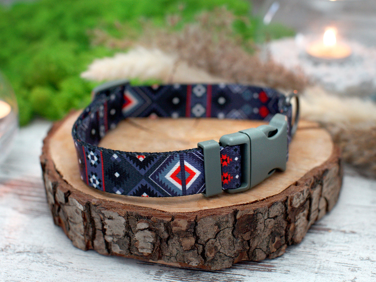 Personalized Dog Collar - 7 Different Pattern Available, Custom Dog Collar with Name ID Tag, Engraved Dog Collar, Pet Collars Small Large