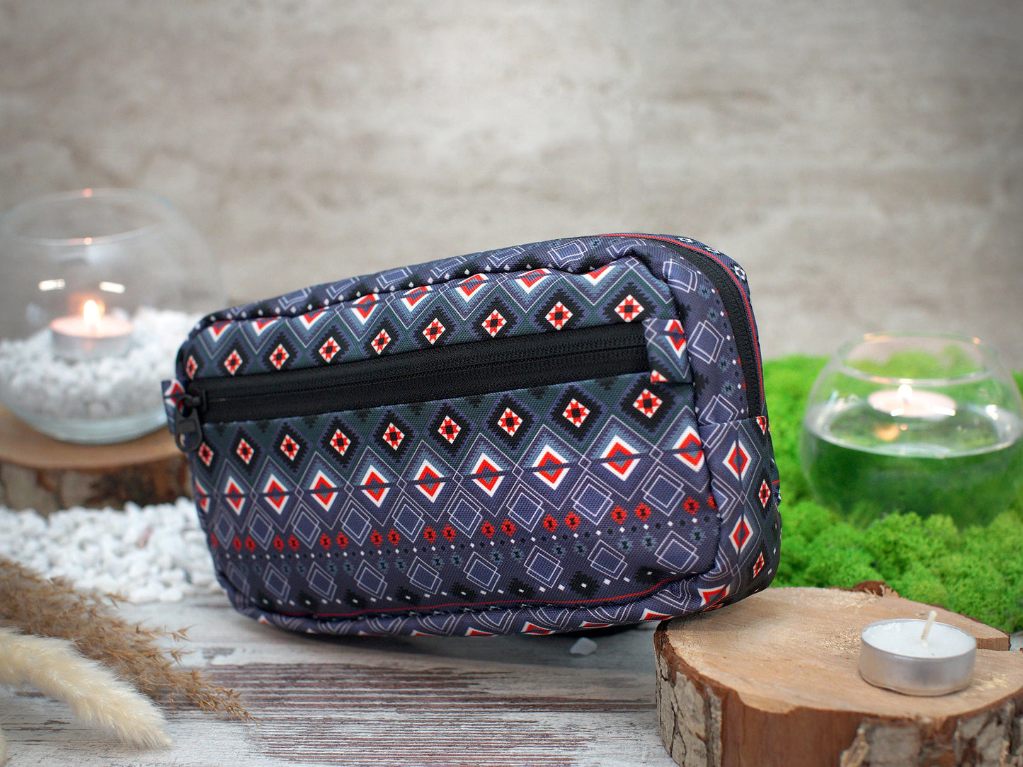 Tribal Crossbody Bag, Christmas Gifts for Him, Travel Fanny Pack for Men, Aztec Hip Bag, Print Design Bam Bag, Personalized Gifts For Her