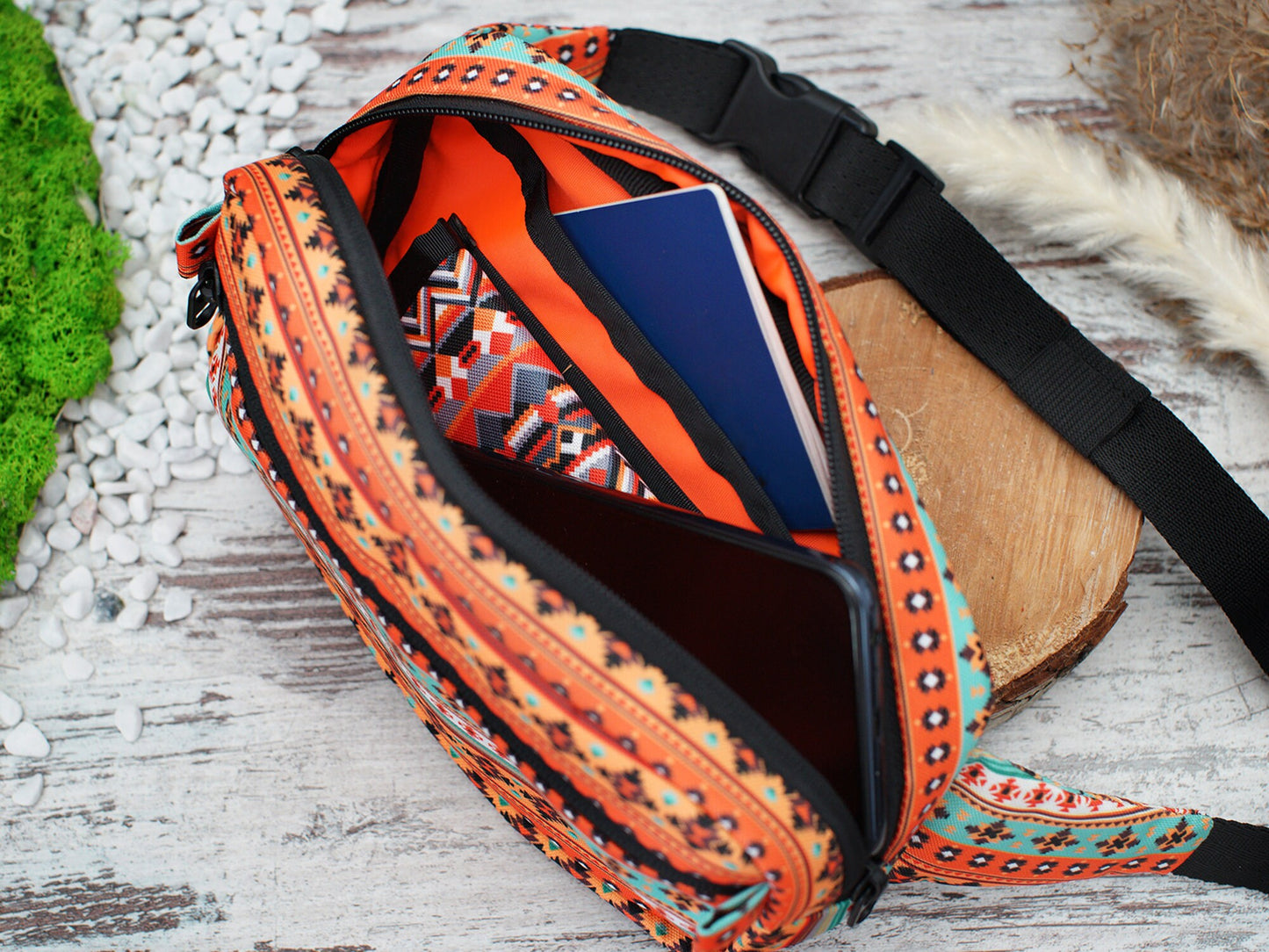 Fanny Pack - 6 Different Pattern Available, Travel Crossbody Bag, Personalized Gifts for Her, Custom Shoulder Bag, Print Crossbody Purse