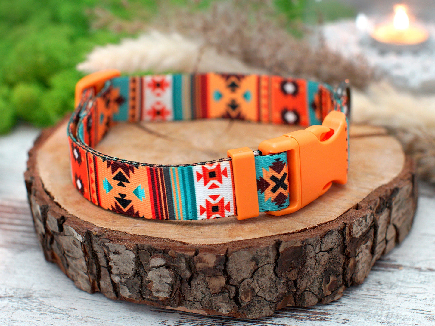 Personalized Dog Collar - 7 Different Pattern Available, Custom Dog Collar with Name ID Tag, Engraved Dog Collar, Pet Collars Small Large
