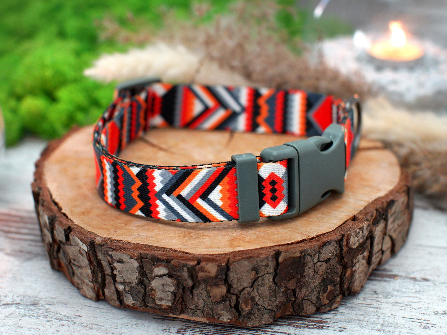 Personalized Dog Collar - 7 Different Pattern Available, Custom Dog Collar with Name ID Tag, Engraved Dog Collar, Pet Collars Small Large