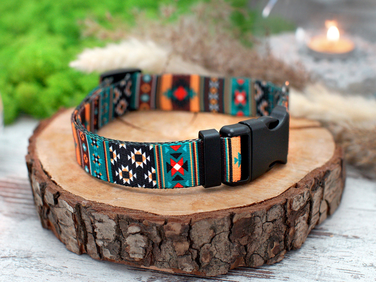 Personalized Dog Collar - 7 Different Pattern Available, Custom Dog Collar with Name ID Tag, Engraved Dog Collar, Pet Collars Small Large