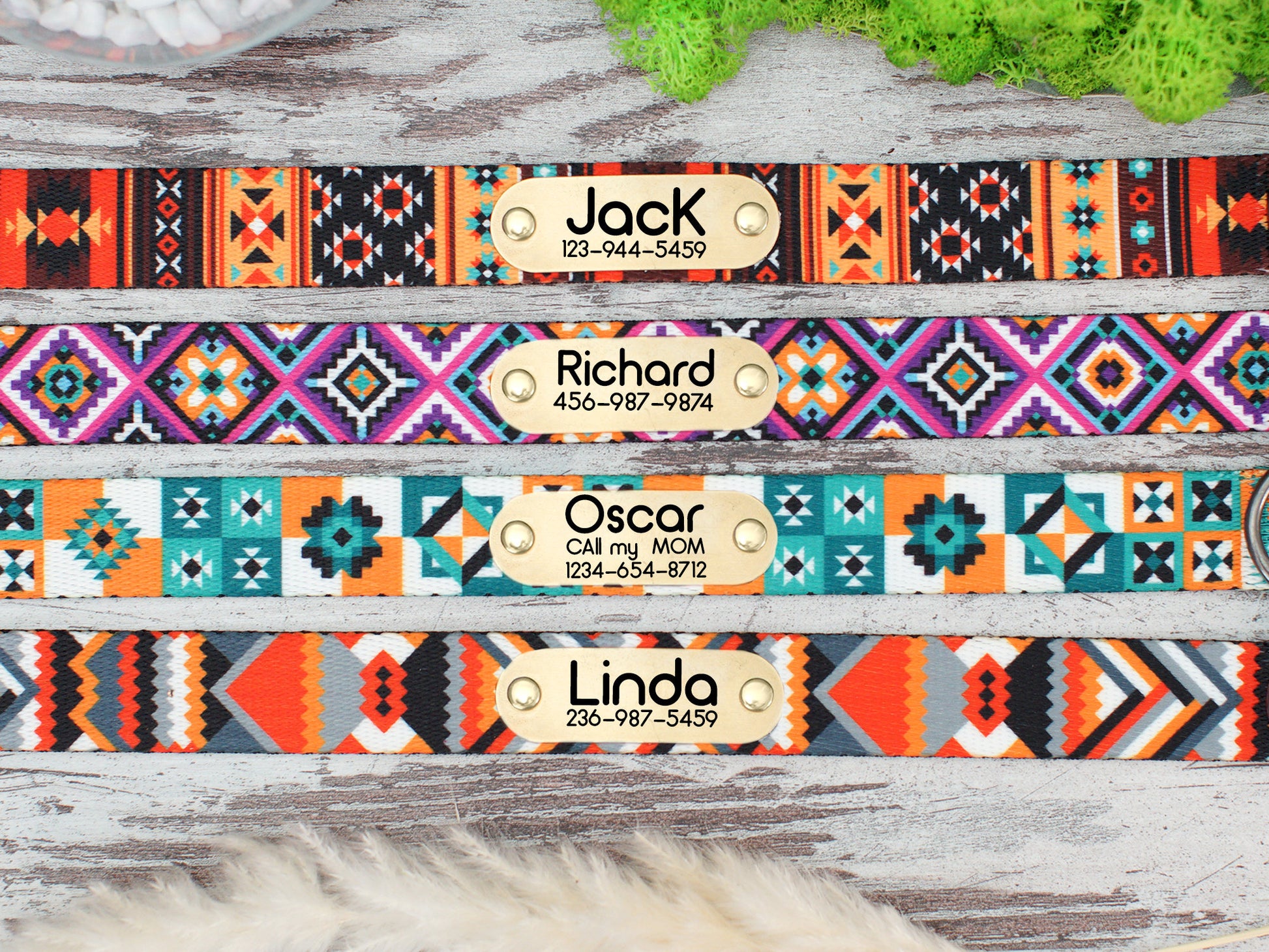 Engraved Martingale Dog Collar, Adjustable Dog Collar Girl, Whippet Collar Martingale, Greyhound Dog Collar Personalized, Boho Puppy Collar