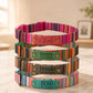 Artistic print dog collar with custom safety buckle – color overview