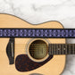 Personalized 'Vibrant Echo' Padded Guitar Strap – 7 Custom Artisan Patterns & Engraved Leather Ends