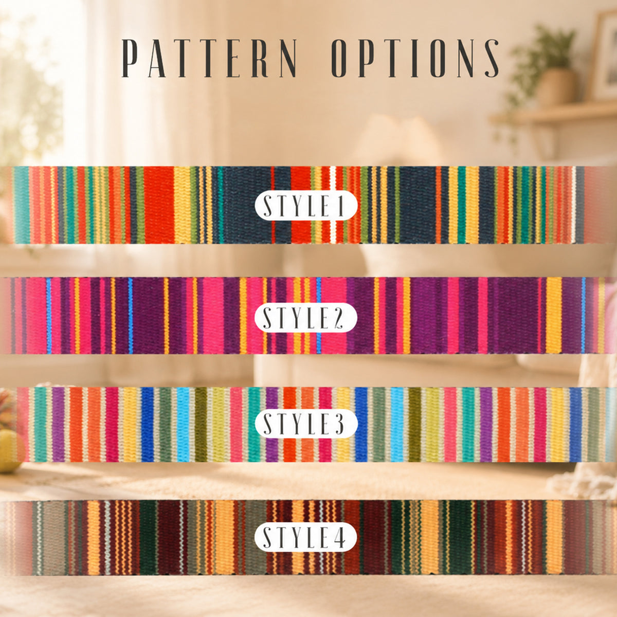 Nature's Palette dog collar – pattern and print close-up