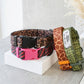 Animal Print Dog Collar with Personalized ID Name Plate