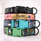 Personalized lightweight dog collar – packaging and product set