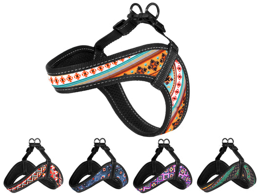 Printed Dog Harness for Small Medium Large Dogs