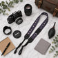 Personalized camera strap – pattern variant #1 detail