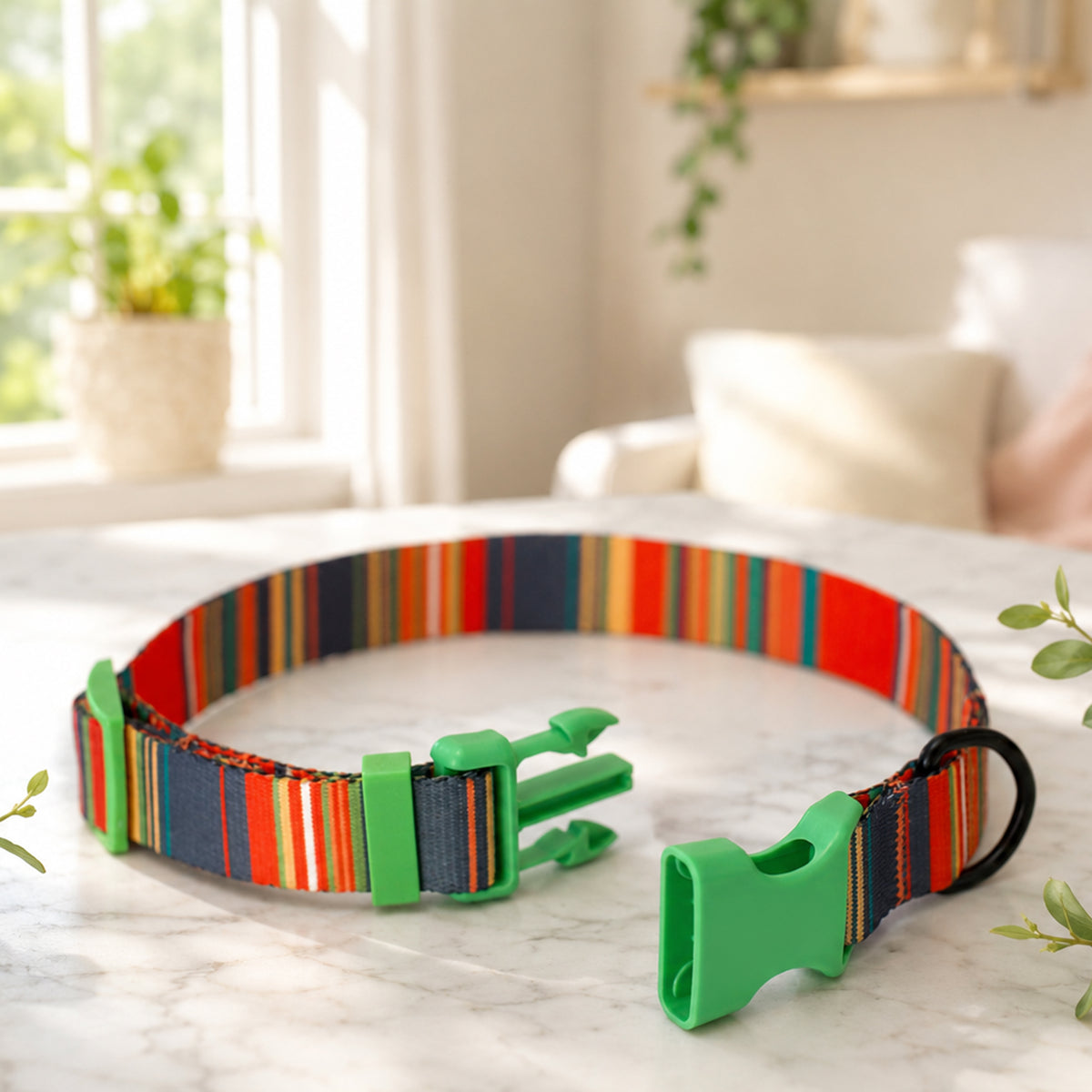 Nature's Palette dog collar – multiple color and pattern variants