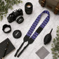 Personalized leather camera strap – pattern variant #3 detail
