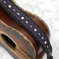 Personalized 'Vibrant Echo' Padded Guitar Strap – 7 Custom Artisan Patterns & Engraved Leather Ends