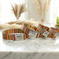 Personalized striped dog collar – packaging and product set