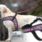 Printed Dog Harness for Small Medium Large Dogs