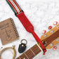 Personalized 'Vibrant Echo' Padded Guitar Strap – 7 Custom Artisan Patterns & Engraved Leather Ends