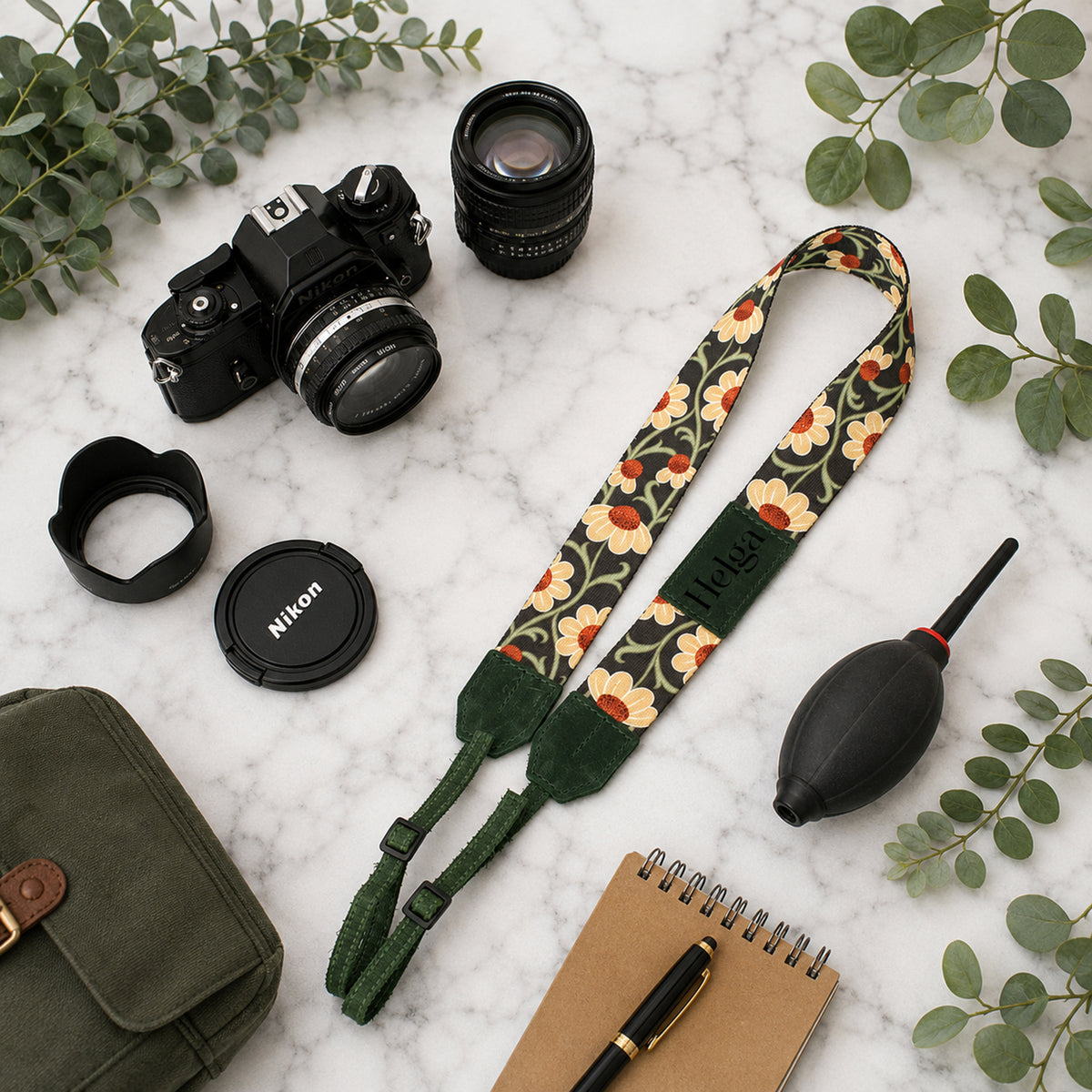 Artisan Explorer camera strap – pattern variant #8 close-up