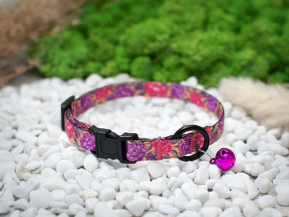 Floral Cat Collar Breakaway with Personalization