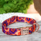 Floral Dog Collar with Metal Buckle