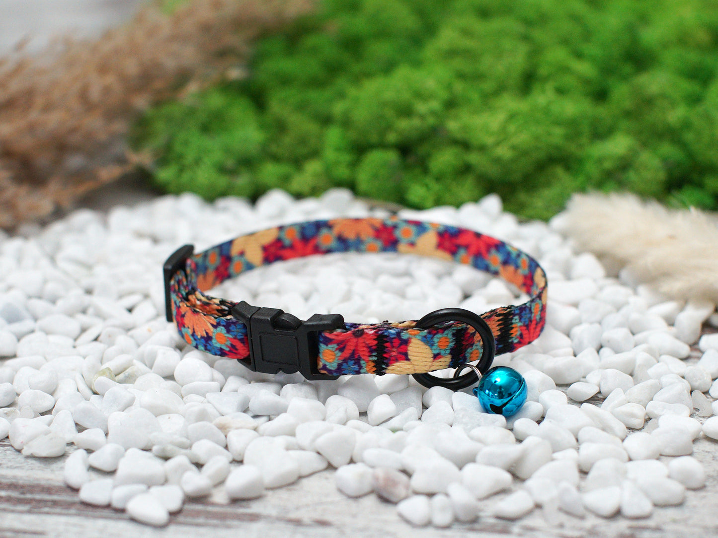 Floral Cat Collar Breakaway with Personalization