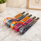 Personalized woven wristlet keychain – color variant overview