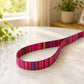 Nature's Palette dog leash – engraved metal clip close-up