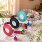 Personalized artistic AirTag cat collar – integrated GPS safety, main product photo