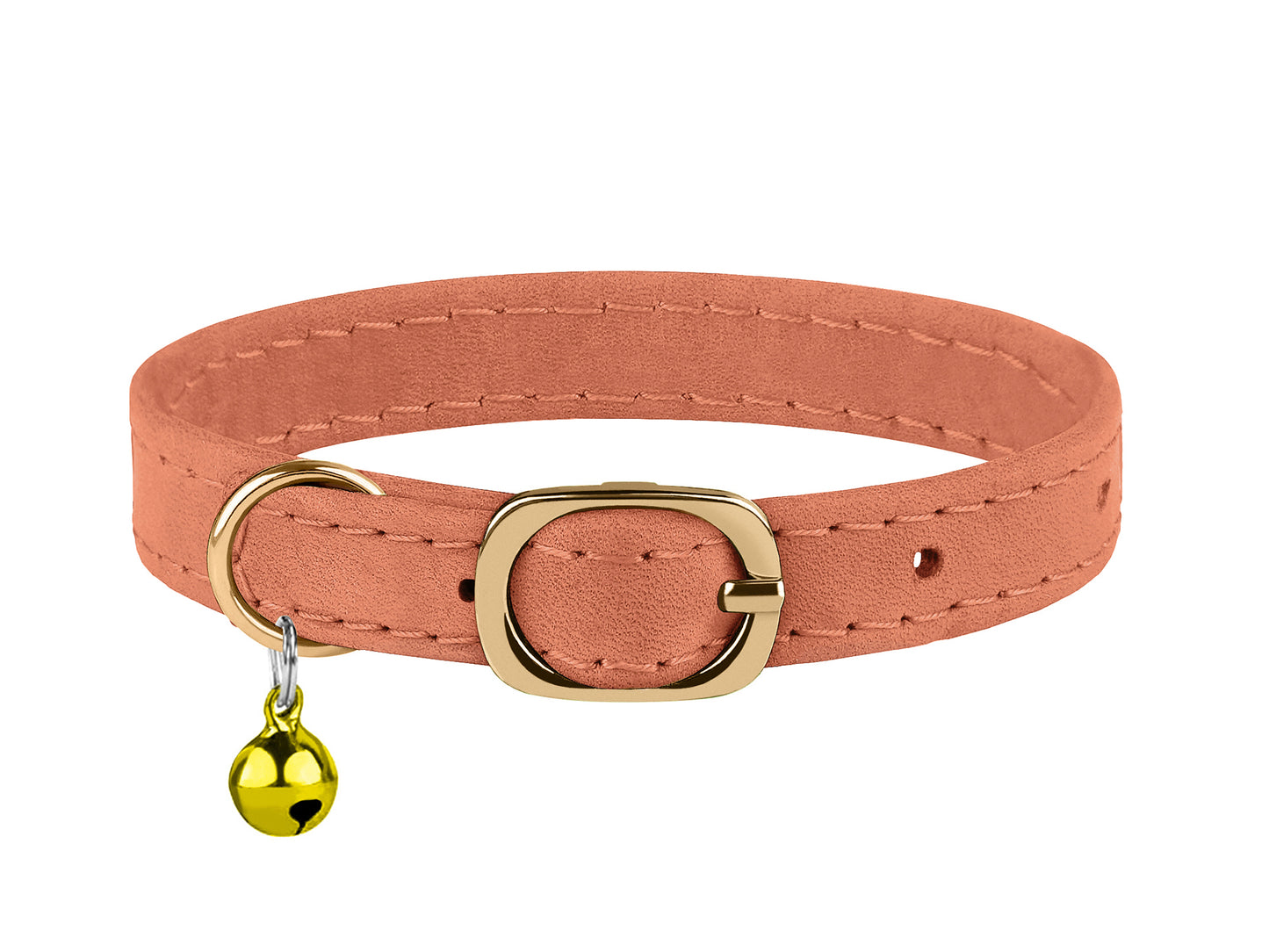 Leather Cat Collar with Classic Buckle