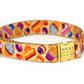 Donut Dog Collar with Gold Metal Buckle