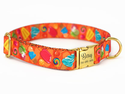 Ice Cream Dog Collar with Name