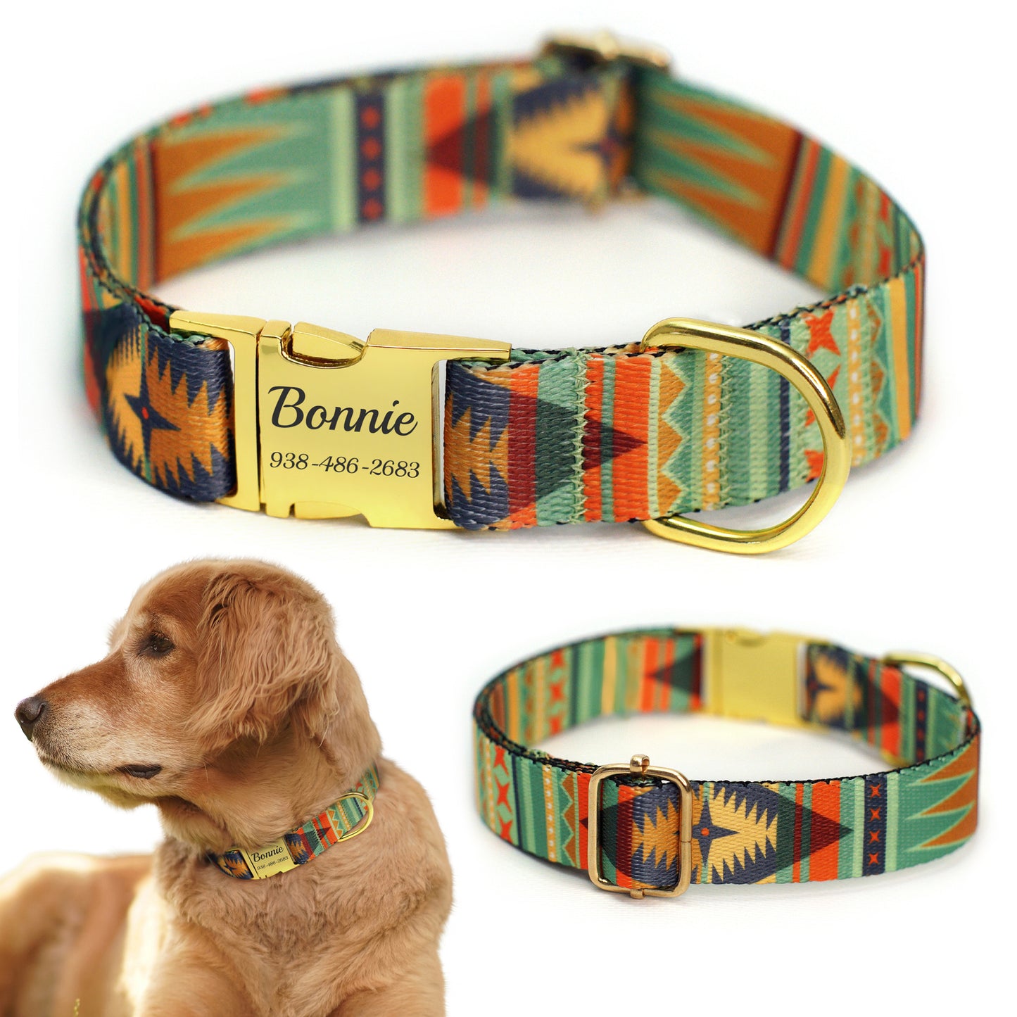 Nylon Dog Collar with Metal Buckle