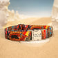 Travel Print Dog Collar with Name