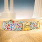 Flowers Pattern Dog Collar