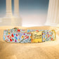 Floral Dog Collar with Name