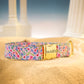 Floral Dog Collar with Name