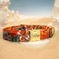 Personalized Dog Collar with Japan USA Europe Pattern