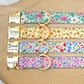 Flowers Pattern Dog Collar