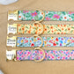 Floral Dog Collar with Name