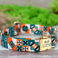 Personalized Dog Collar Pattern, Aztec Dog Collar Engraved, Southwest Print Dog Collar, Designer Dog Collars for Small Medium Large Dogs